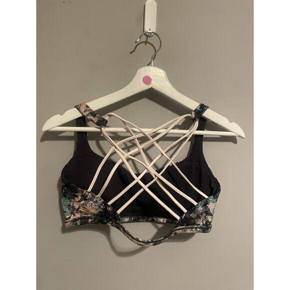 Lululemon Free To Be Bra *Wild Size 10 Dappled Daze Pink Glow 56175 - Picture 3 of 5